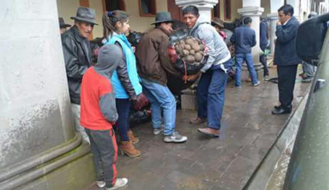 Compra de papa en Ayacucho se realizó con presencia de fiscal y PNP