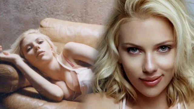 Scarlett Johansson da la espalda y revela sexy parte de su cuerpo