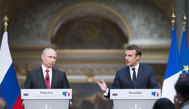Macron toma liderazgo del cambio climático, Putin calla ante Trump