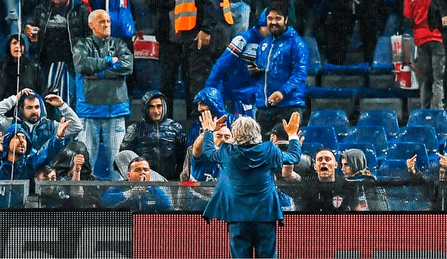 Insólito: presidente de la Sampdoria calló a sus hinchas en pleno partido [VIDEO]