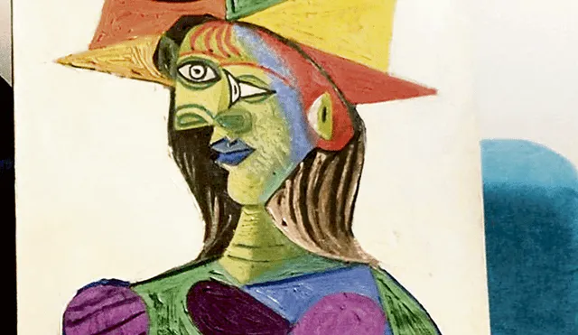 Dañada. “Busto de una mujer”, pintado por Picasso en 1944.