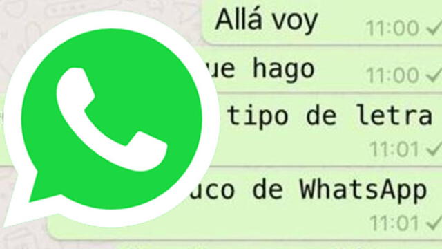 Existe un truco secreto para cambiar el tipo de letra de tus mensajes de WhatsApp.