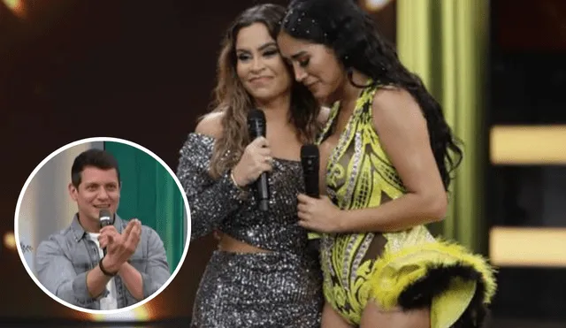 Gino Pesaressi revela qué pasó previo al abrado de Melissa Paredes y Ethel Pozo. Foto: composición LR/ captura de América TV