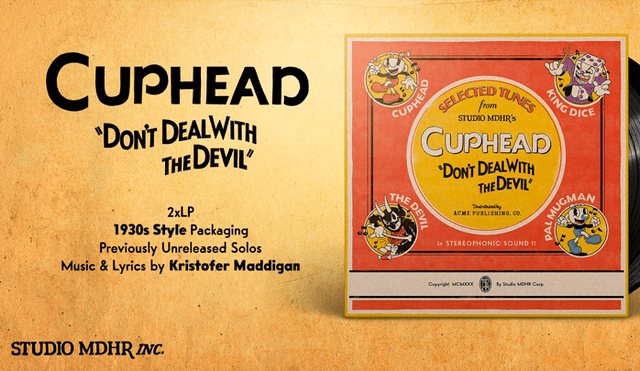 Banda sonora de Cuphead tendrá nueva edición con música exclusiva en 2 discos de vinilo