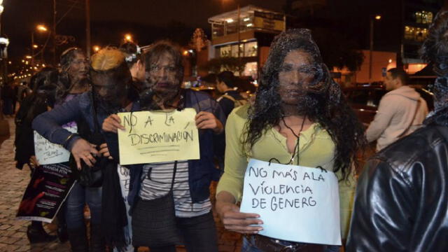 Alejandra marchaba junto a sus compañeras para exigir garantías y justicias en la comunidad trans. Foto: Red Comunitaria Trans (@redcomunitariat)