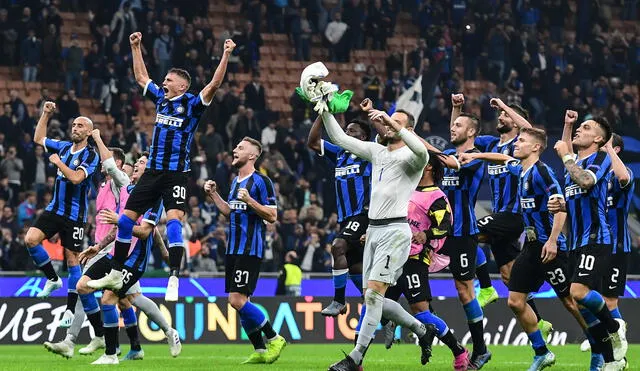 El Inter logró su primera victoria en la presente edición de la Champions League. Foto: AFP.