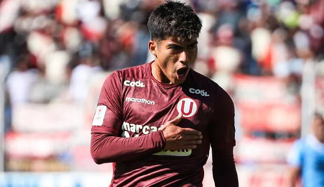 Jordan Guivin anotó el 1-0 de Univesitario sobre ADT y se está quedando con el triunfo en Tarma. Foto: Universitario