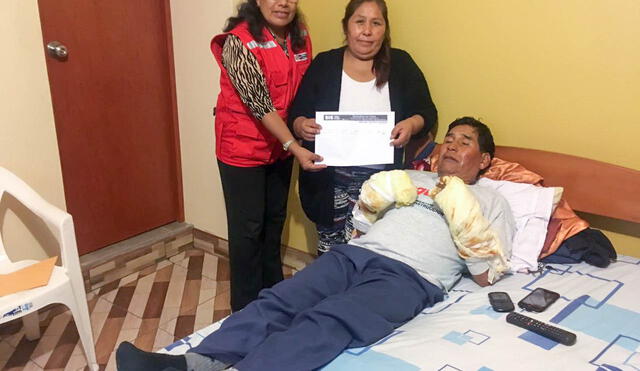 Miraflores: Midis ayuda a hombre con discapacidad que sufrió quemadura