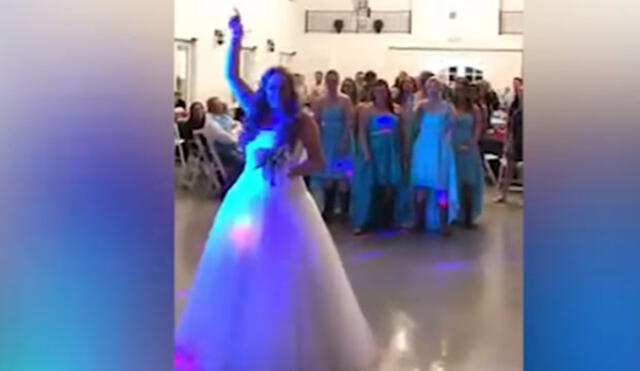 YouTube: Novia con cáncer dio conmovedora sorpresa a los invitados de su boda