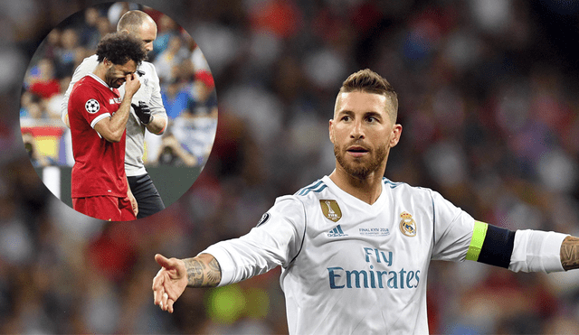 El gesto de Sergio Ramos que indignó a muchos tras lesionar a Mohamed Salah [VIDEO]