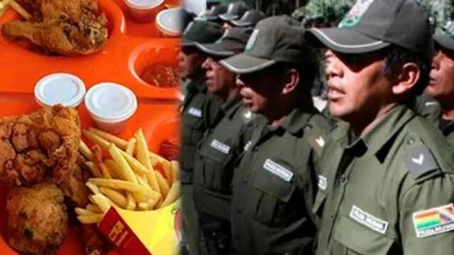 Policía de Bolivia asegura que los ciudadanos llaman para pedir pollo frito a la línea de emergencia. Foto: Composición
