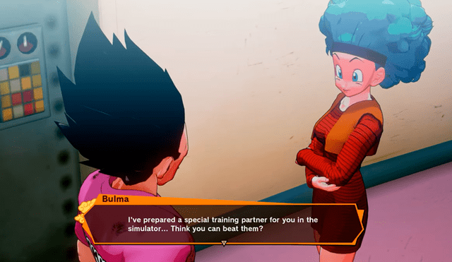 Vegeta y Bulma también protagonizan algunos diálogos.