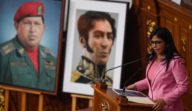 Conductor criticó a la vicepresidenta de Venezuela tras sus comentarios contra Juan Guaidó. Foto: AFP.