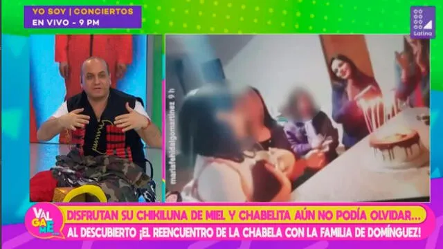 Isabel Acevedo se reencuentra con familia de Christian Domínguez