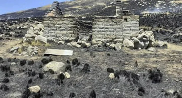 Cusco: voraz incendio arrasó cinco chozas y despojó a familias de todos sus bienes