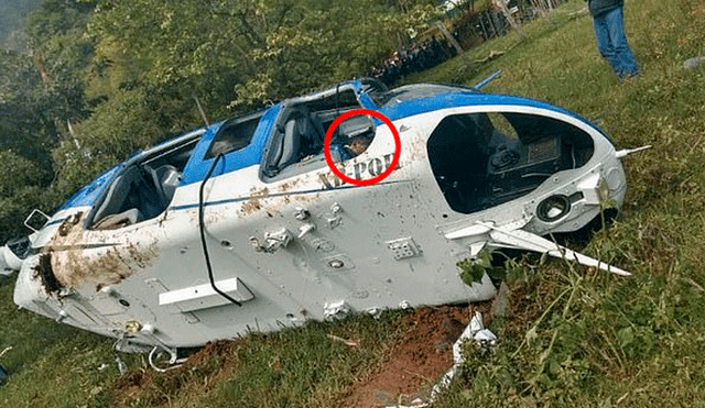Un piloto muerto y un narcotraficante fugado: helicóptero cae en misterioso accidente