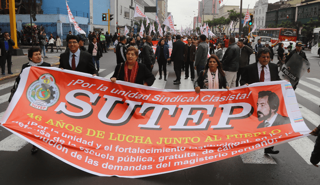 Sutep cuestionó propuestas de presidente Vizcarra para la Derrama Magisterial