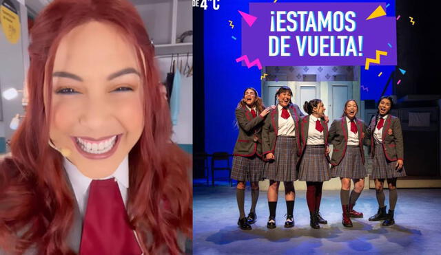 Natalia Salas emocionada por el retorno de "Las chicas del 4TO C". Foto: composición/ Natalia Salas/ Instagram/ Los Productores/ Instagram