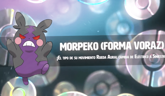 Morpeko forma voraz se convierte en tipo siniestro luego de un turno en Pokémon Shield and Sword