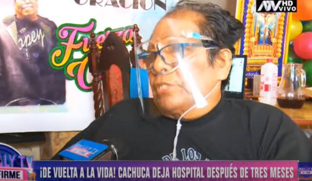 'Cachuca', vocalista de Los Mojarras, declara para Magaly TV, la firme. Foto: captura ATV