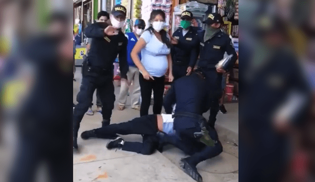 Puerto Maldonado embarazada policia