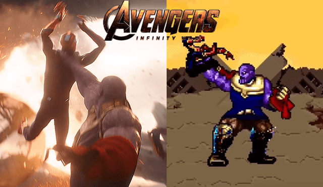 Avengers: Fanáticos recrean la pelea de Thanos vs Los Vengadores en 16-Bits [VIDEO] 