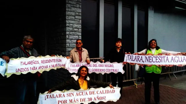 Talareños residentes en Lima exigen solución tras desabastecimiento de agua 