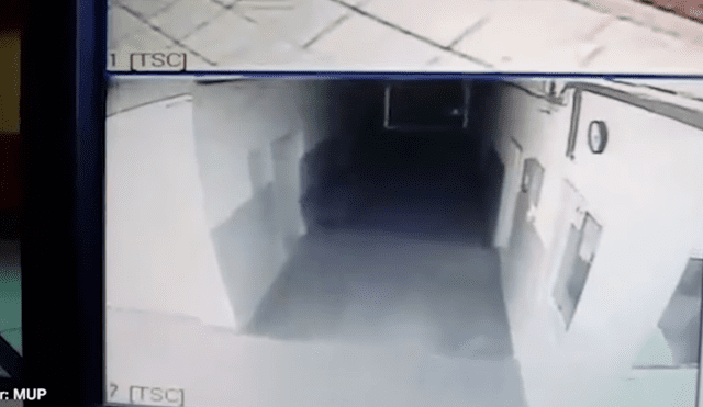 YouTube Viral: Graban fantasmagórica silueta en comisaría y video causa terror