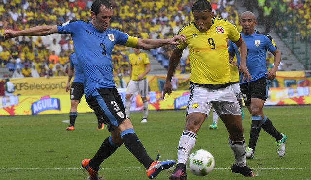 Colombia y Uruguay jugaron por última vez un partido oficial en el 2016. Foto: AFP