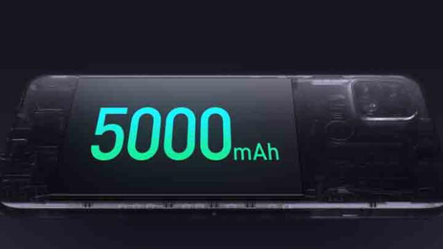 El nuevo realme V3 tiene una batería de 5.000 mAh. (Fotos: Dare To Leap)