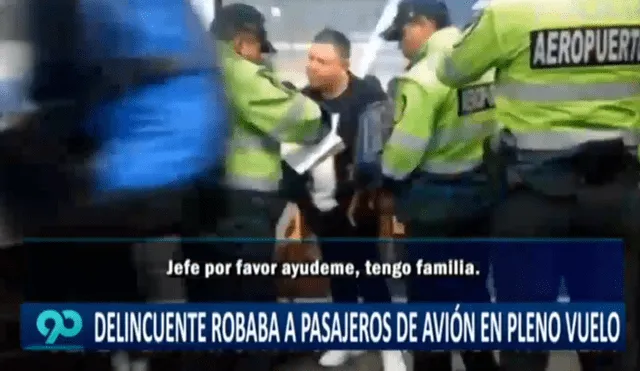 Callao: ladrón intentó robar en pleno avión, pero fue detenido al aterrizar [VIDEO]