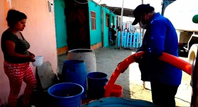Moradores de Nuevo Chimbote se beneficiaron con el servicio de agua.