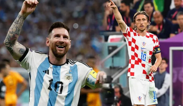 Messi y Modric, las dos figuras de Argentina y Croacia. Uno llegará a la final de Qatar 2022. Foto: composición/EFE