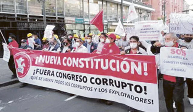 Movilización. Demandas de nueva Constitución se avivan con protestas recientes. Foto: difusión