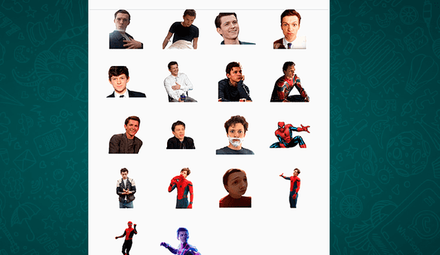 WhatsApp: Tom Hollard, actor de Spiderman, tiene stickers especiales y así podrás obtenerlos todos