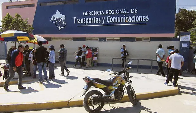 Lambayeque: Fiscalizan presuntas irregularidades en emisión de licencias de conducir