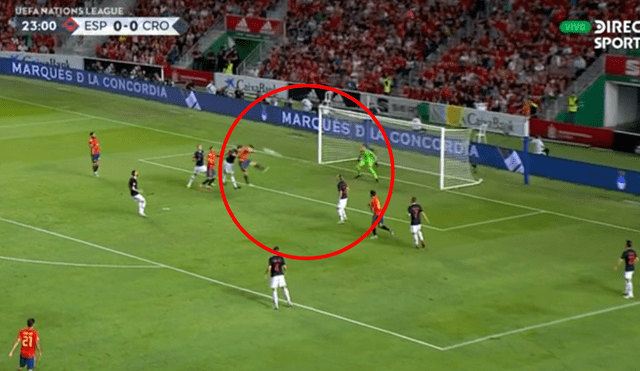 España vs Croacia: Saúl anotó increíble gol para el 1-0 [VIDEO]