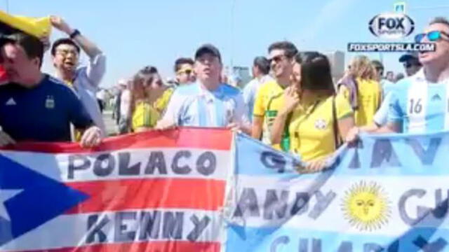 La Roja los unió: brasileños y argentinos juntos para ‘cantarle’ a Chile [VIDEO]