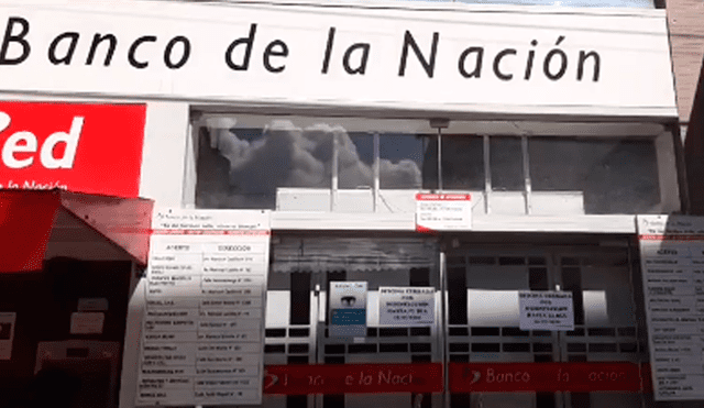 Cierran Banco de la Nación en Jaén.