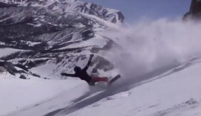 Instagram: Esquiadora sufre aparatosa caída al intentar bajar una montaña 