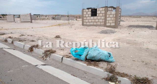  Hallan dos cadáveres en saquillos a un costado de vía Arequipa – La Joya