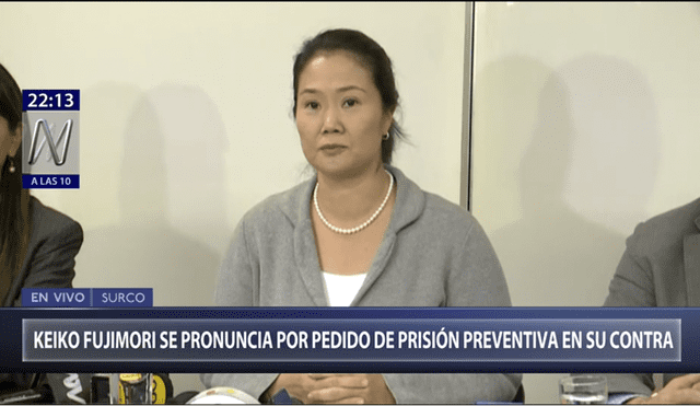 Keiko Fujimori: "Hay un contubernio entre Carhuancho y Domingo Pérez para enviarme a prisión"