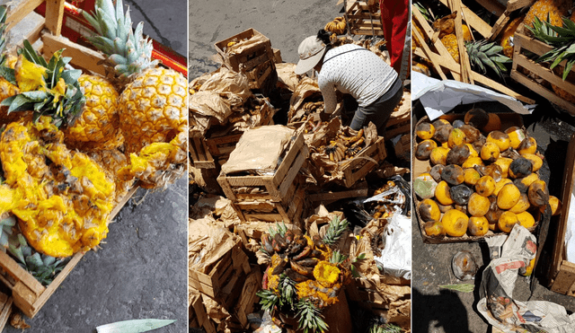 Cargamentos de frutas malogradas. Foto: Wilder Pari/La República