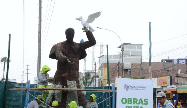 Levantan monumento ecológico del Papa Francisco cerca de Base Aérea de Las Palmas