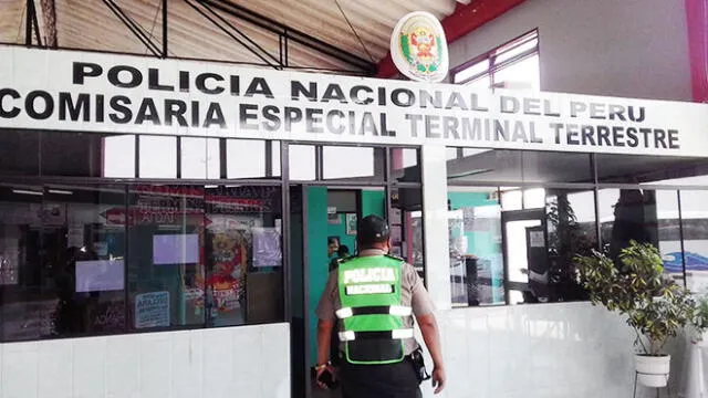Droga en terminal de Tacna