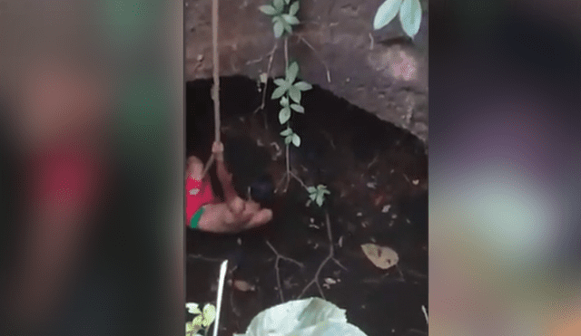 Desliza hacia la izquierda para ver el momento en que un osado hombre atrapa a una serpiente pitón, escena viral de YouTube.