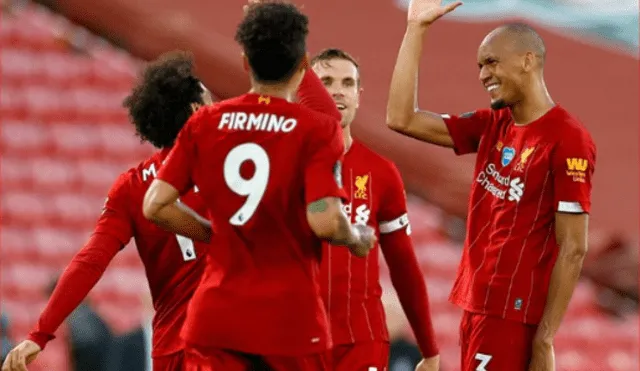 Liverpool no tuvo piedad del Crystal Palace y lo aplastó por 4-0 en su regreso a Anfield. Foto: AFP.