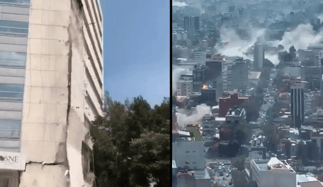 Terremoto en México: videos muestran cómo varios edificios se derrumbaron