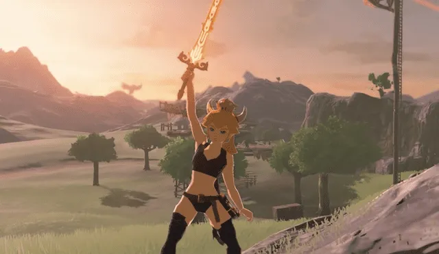 Crean mod de Bowsette en The Legend of Zelda: Breath of The Wild [VIDEO]