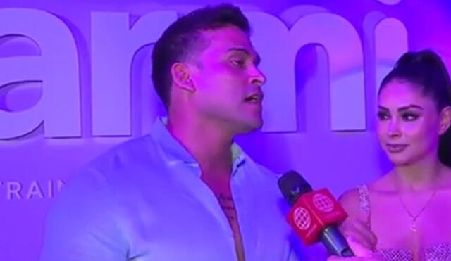 Christian Domínguez tiene planes de contraer matrimonio con Pamela Franco. Foto: captura América TV.